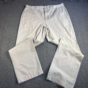 J Crew Regular Fit 100% Cotton Chino Khaki Pant Size 36W‎ 32L